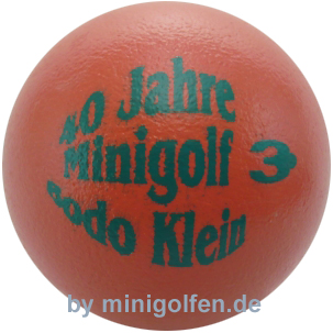 3D 40 Jahre Minigolf Bodo Klein