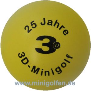 3D 25 Jahre 3D-Minigolf  "gelb"