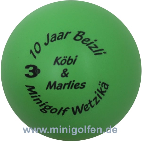 3D 10 Jaar Beizli - Köbi & Marlies - Minigolf Wetzikä