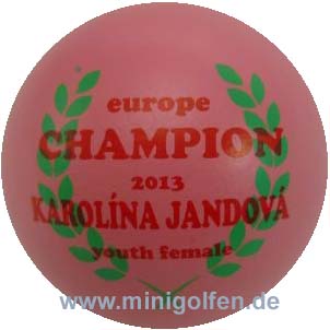 SV Europe Champion youth female 2013 Karolína Jandová