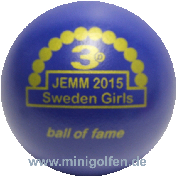 3D BoF JEMM 2015 Sweden/ Girls