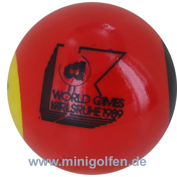 Wagner World Games Karlsruhe 1989 schwarz/rot/gelb