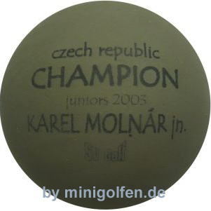 SV Czech CHAMPION juniors 2005 Karel Molnar