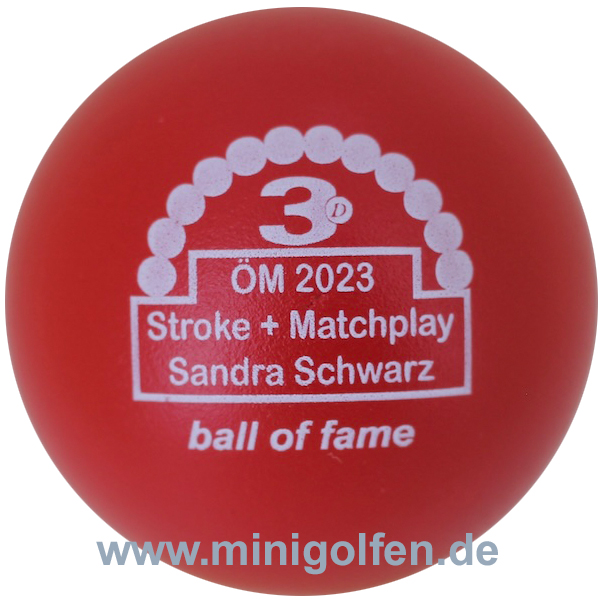 3D BoF ÖM 2023 Stroke + Matchplay Sandra Schwarz