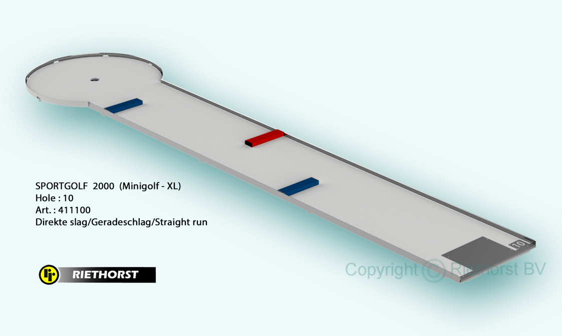 Miniaturgolf - 10 - Geradschlag - Stäbe ( Sportgolf 2000)