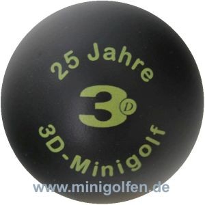 3D 25 Jahre 3D-Minigolf "schwarz"